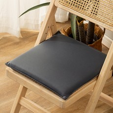 HANEE 防滑記憶棉皮革方形坐墊