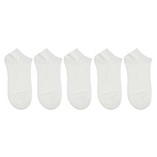 박군 남성용 MJ 무지 발목 양말 5족 세트