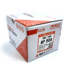 TAESUNG ELECTRIC Industrial 工業漏電斷路器 TEE-104 4P 60A, 1個