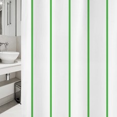 北歐風浴簾 1800*1880mm sc12+不鏽鋼掛鉤 12入+白色掛桿, 1套