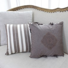 시나앤소모 그레이스 트윈 쿠션커버 솜포함, 베이지