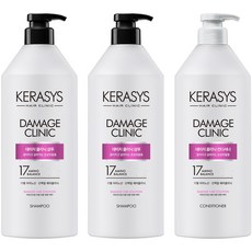 KERASYS 受損髮質適用洗護髮組, 980 毫升洗髮精 + 980 毫升護髮乳, 1組