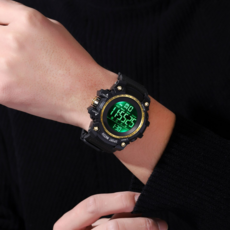 Soyo 商會 防水復古運動手錶, 金色, 1個