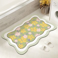 黄色碎花軟墊, 綠色