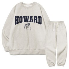 ezy studio Oversize版型 Howard Dog 雙層大學T + 長褲 套裝