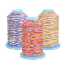 JSTrading 30支3股彩虹絲 3種組, 紅色、黃色、紫色, 700m