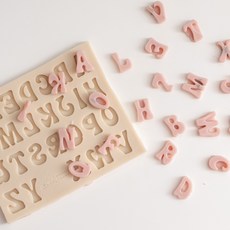 ANGLE THING 矽膠模具 2入, 字母 裝飾