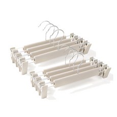 Yujewin塑膠裙褲架, 10個, 卡其色