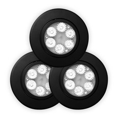 Gaon LED MR 筒燈 5W 白光, 黑色, 3個
