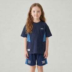 예일키즈 아동용 예일 매쉬 배색 티셔츠 YJCCHSF23440