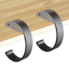 네스팅홈 간편 거치 휴대 가방걸이 c자형, 그레이, 2개