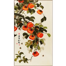 居家裝飾柿子樹1寶石十字繡DIY