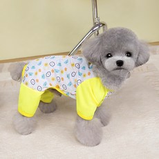 PASTEL PET 寵物 Sunny 網眼連身衣, 黃色, 1個