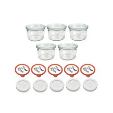 WECK 基本型玻璃保存瓶 165ml No.976 全組合組, 1套