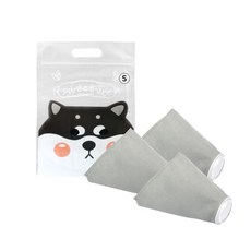 狗狗用濾網口罩 小型犬用 灰色 S 3入, 1個