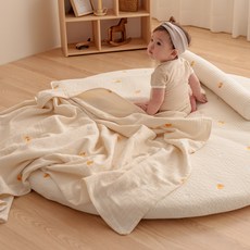 vivienda 嬰幼兒用純棉4層紗布毯, 寶寶鴨