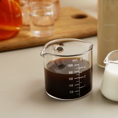 MAKA DMJ-10 耐熱玻璃盎司杯 100ml, 1個, 透明