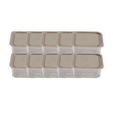 EASY&FREE 可微波正方形保鮮盒 800ml, 10個