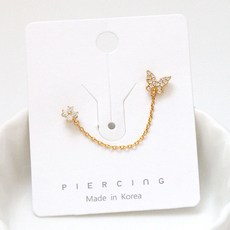 miniart 女性用 Platter Connect 穿刺耳環 2件組