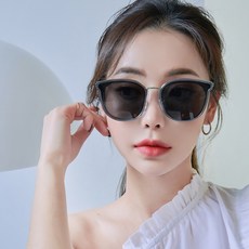 Melachme 中性偏光大碼圓形方形灰色太陽鏡