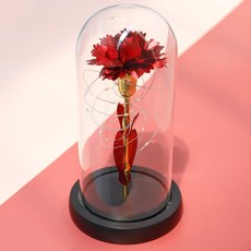 Morningscent 早晨香氣父母節24k康乃馨黃金小夜燈, 24k康乃馨金色心情燈, 紅色