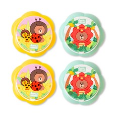 STUDIO EIGHT Line Friends叢林布朗美術用伸縮水壺 4個, 隨機出貨