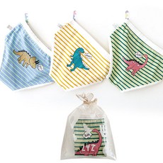 ZYZ 男童恐龍世界三角內褲3件組 + 收納袋組合