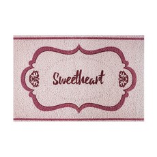 字母復古設計典雅PVC玄關腳踏墊, B, 1個