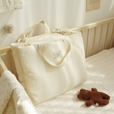 ChezBebe 分離式花邊壓紋雙面睡墊, Ivory