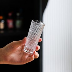 다파랑 엔틱 양각 디자인 홈바 선물 술잔 60ml HJ1532, 다이아몬드, 2개