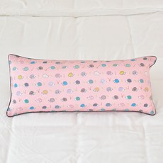 ahtty blanc 嬰幼兒用純棉寬版枕頭套 2入 + 枕芯組, 刺蝟朋友