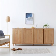 마켓비 MIRANS 4문 수납장 20085 CAM85200 방문설치, 캄포어베니어