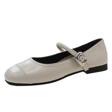콤마슈 여성용 둥근코 메리제인 플랫슈즈 IS1503