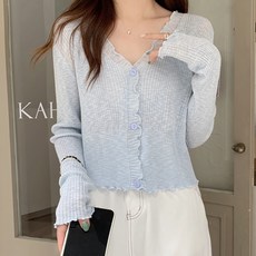 MarketA 女款 Berry 夏季透膚長袖開襟衫 T25SS3-A2039