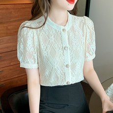 POPLARNC 蕾西鏤空蕾絲上衣