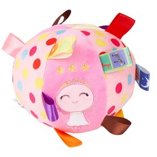 soonZAM 狗狗拔河遊戲玩具 汪汪球, 1個, 粉紅色