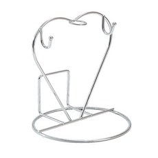 명양피프 하트뿅 컵정리 걸이 2구, 실버, 1개