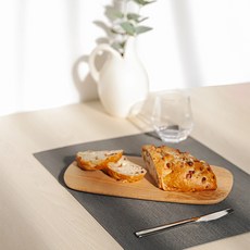 직작 트리톤 사각 테이블매트, 차콜, 1개, 33 x 45 cm