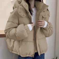 Sunlight 女款連帽短版舖棉外套