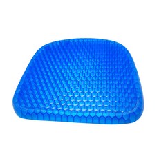 透氣蜂巢矽膠坐墊, 藍色