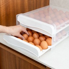 아임홈리빙 신선한 에그닷 60구 계란 보관함, 투명, 1개