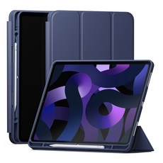 SINJIMORU 含筆槽平板電腦保護殼, iPad Air 7 M3/Air 6 M2代11吋/Air 5/Air 4代 10.9吋, 海軍藍, 1個