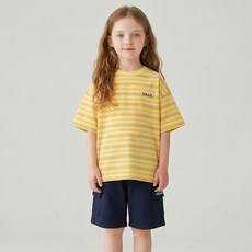YALE KIDS 兒童YALE多色混搭條紋T恤 YJCCHSF23439