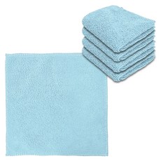 월드크린 다목적 청소용 극세사 손걸레 소형 20 x 20 cm, 민트, 5개