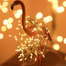 21C Trend 金屬線煙火蜈蚣燈串 2000燈, 1個, 銀色金屬線 黃色
