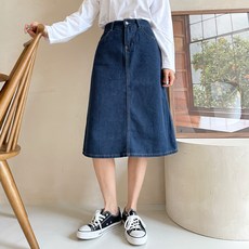 jalbba jean 7371 少女丹寧透氣A字長裙