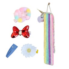 Kriskind 女童髮夾 4 款 + 獨角獸收納盒加密狗套組