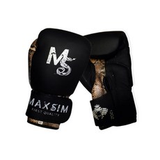 Maxim 皮革拳擊跆拳道手套雙手套組, 黑蟒蛇款