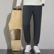 JTL 男款防寒酷寒期防風鋪棉束口褲