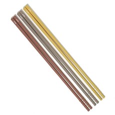 BBTTO 矽膠筷子 三件組, 1組, 3雙筷子, 金色奶油色、粉紅棕色、美式灰色